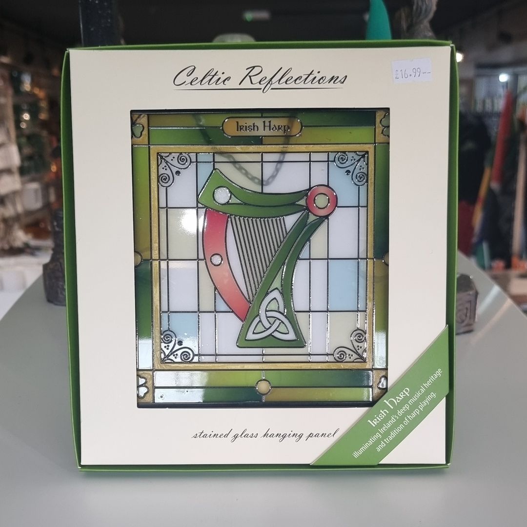 Harp stained glass An Fhuiseog / The Lark Store