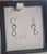 Large infinity drop earring